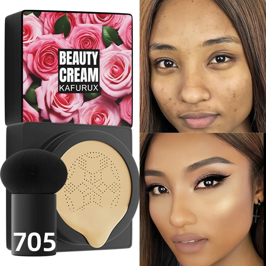 5 Colors Magic Foundation Mushroom Head Air Cushion 1PC CC Cream Concealer Moisturizing Waterproof Foundation Base Makeup Gifts