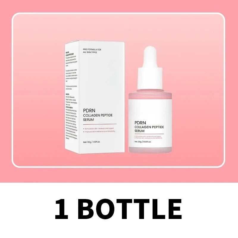 Collagen Peptide Facial Serum for Dull Skin Boosts Elasticity Skin Renewal Repair Salmon PDRN Korean Beauty Product