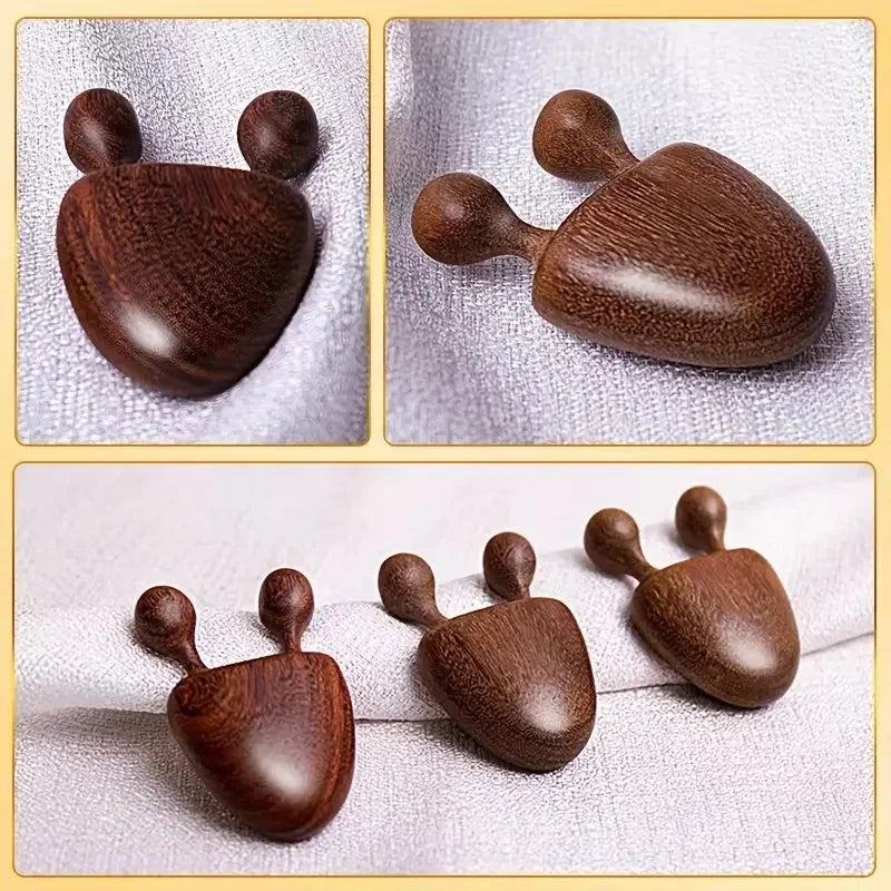 Wooden Nose Massager for Facial Relaxation and Eye Gua Sha Stick