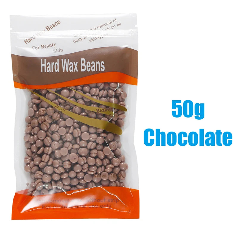 50g Hot Wax Hair Removal Depilatory Waxing Wax Beads for Wax Heater Painless for Body Hairs Removal Beans