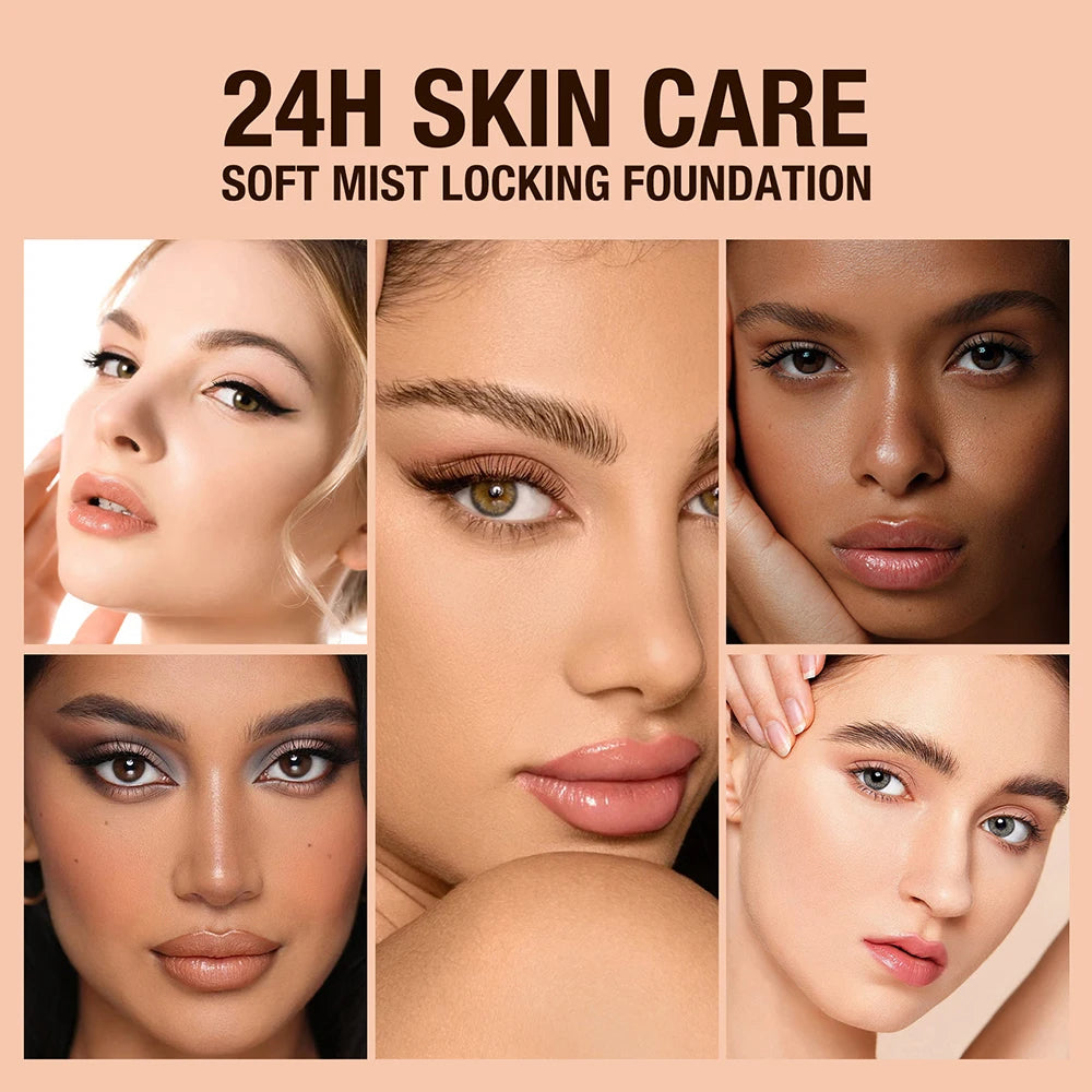 Moisturizing foundation, concealer, waterproof face makeup base, suitable for women's makeup, Halloween gift