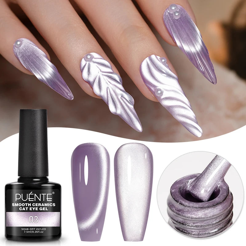 PUENTE 5ml Flower Fairy Gel Nail Polish Pink Blue Purple Natural Dried Flowers Gel For Nail Art Soak Off UV Varnish For Manicure