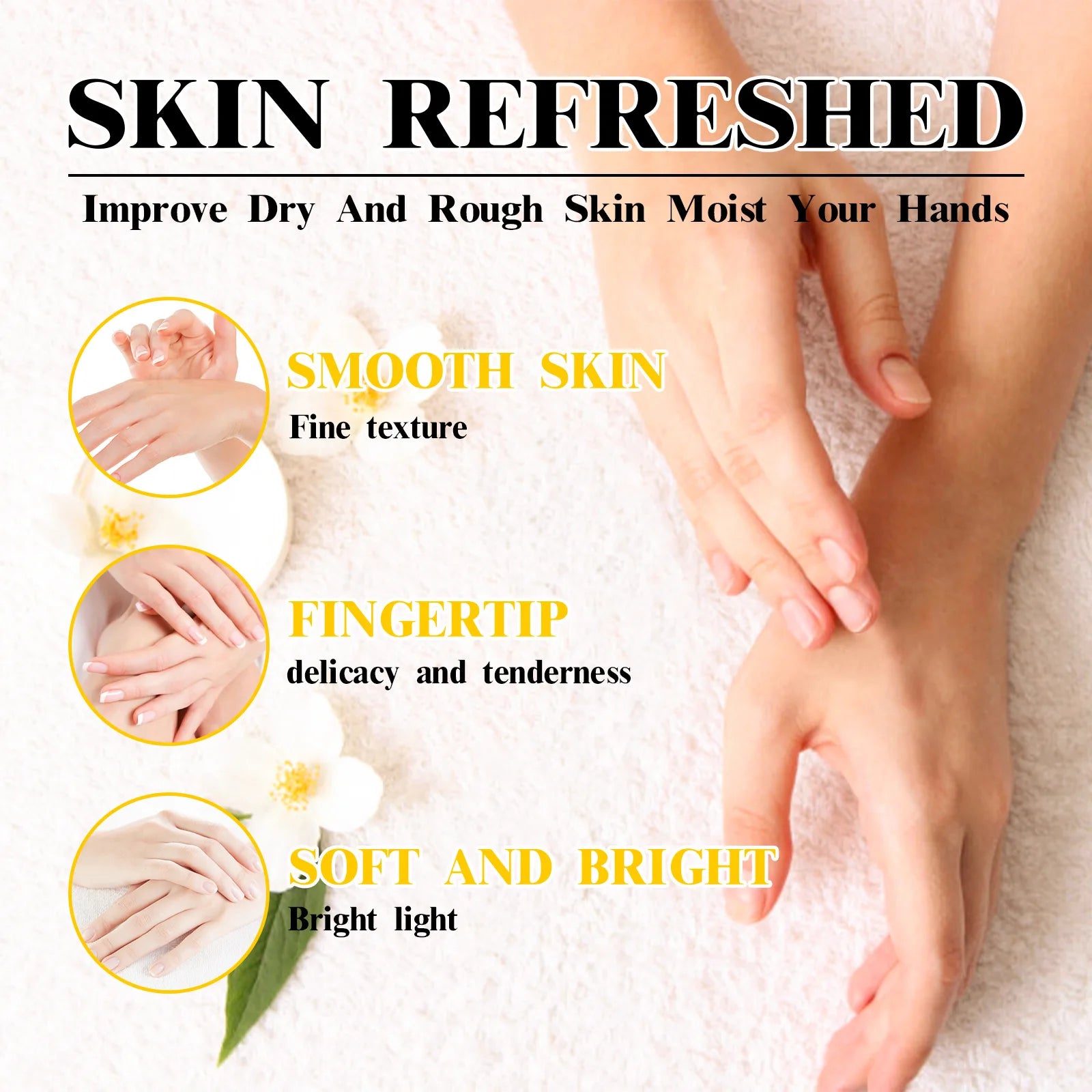 Milk Honey Hand Wax Moisturizing Nourishing Hand Mask Tender Skin Improve Drying Dull Cracked Skin Brightening Hand Care