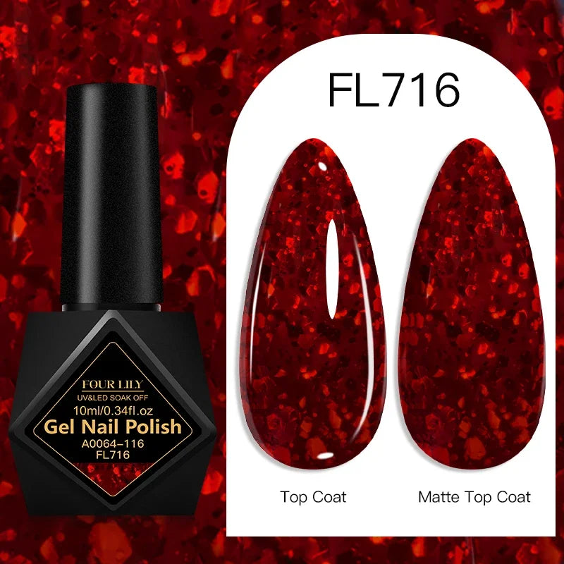 10ml Gel Nail Polish 162 Colors Nail Supplies Vernis Semi Permanent Nail Art Manicure Soak Off LED UV Gel Nail Varnishes Summer