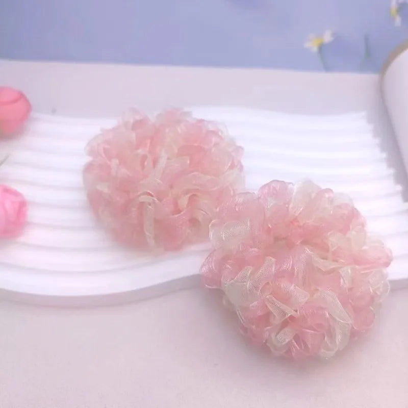 Women Lace Hair Scrunchies  Bow Hair Fantaisie Tie High Elasticity