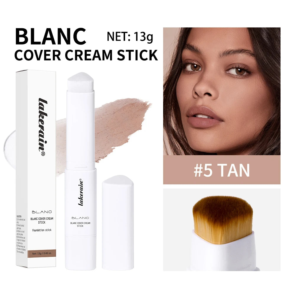 2-in-1 Color-Changing Foundation Stick Liquid Lightweight Moisturizing Brightening Foundation Color Changing For All Skin Types