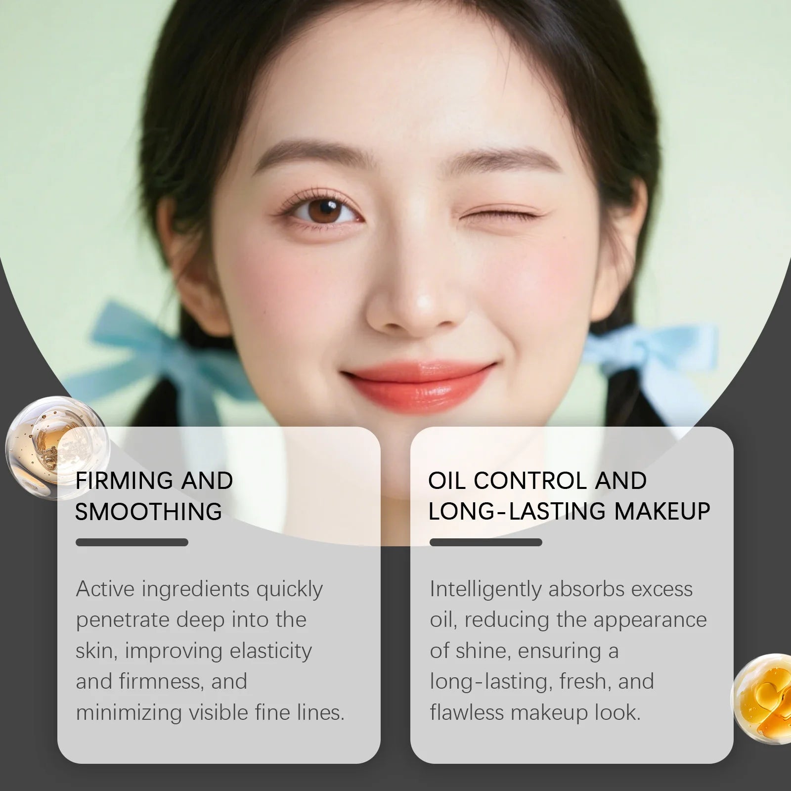 No-Filter Primer Oil Control Hydrate Moisturizing Firming Smoothing Reduce Redness Improve Dulness Nourish Primer Makeup Cream