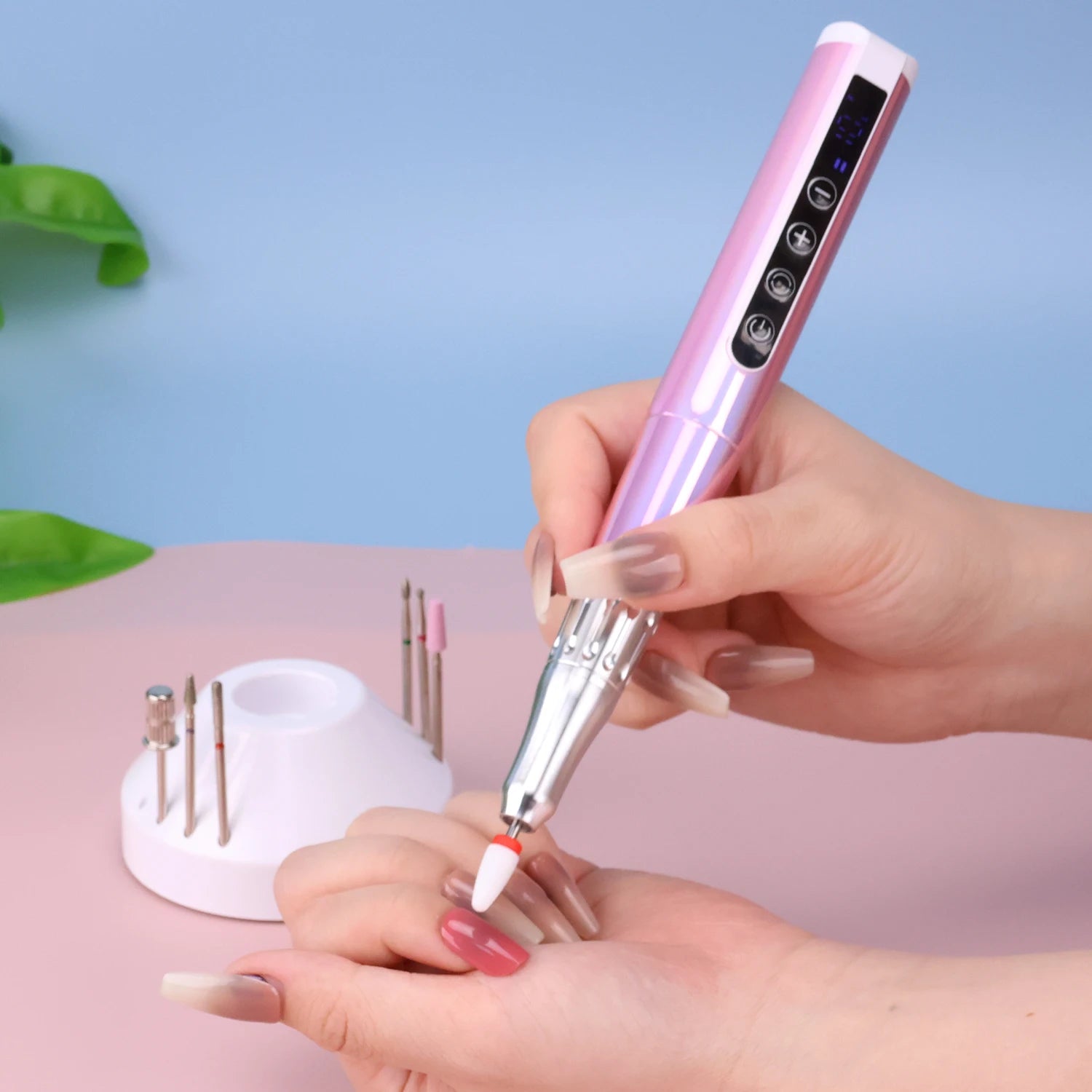 35000RPM Wireless Portable USB Pen Nail Drill Professional Rechargeable Manicure Electric Nail Cuticle File Nail Polisher Tools