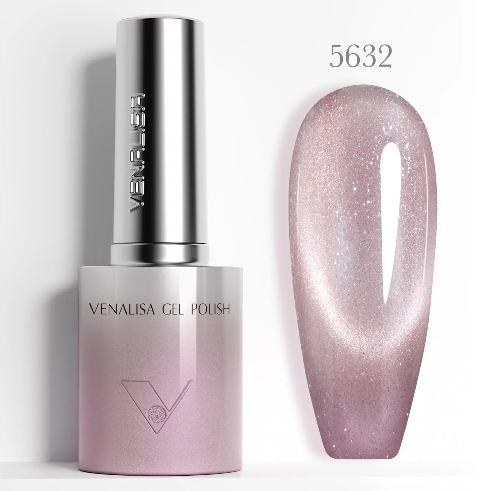 VENALISA 10ml Cat Eye Gel Nail Polish Ultra Sparkle Glitter Gel HEMA FREE TPO FREE Semi Permanent UV LED Soak Off Nail Manicure