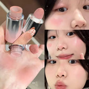 Herorange Liquid Blush Stick with Sponge Tip Waterproof Long Lasting Multi-Use for Lips Cheeks Gift