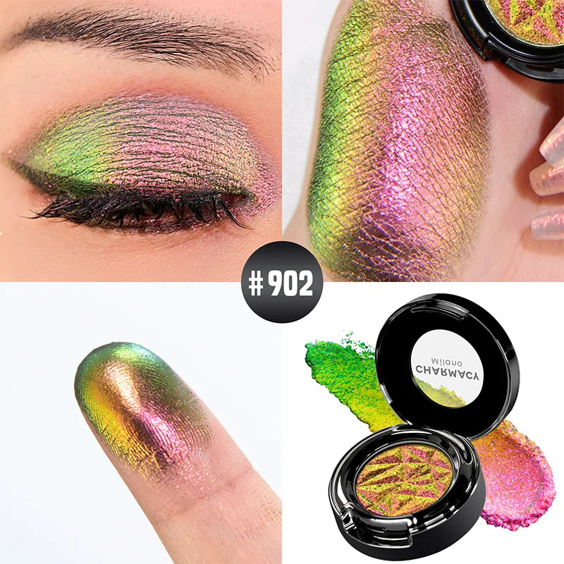 Eye Shadow Chameleon Metallic Glitter Powder Monochrome Eyeshadow Glitter Metallic Eye Looks 100% Vegan And Cruelty Free
