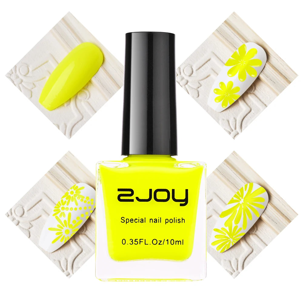 10ML Stamping Nail Polish Colorful Nail Printing UV Gel Varnish Soak Off Oil Stamp for Nails Hybrid Fast Dry Nail Polish Lacquer