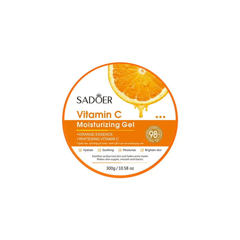 300g Aloe Vera Hydrating Gel Vitamin C & Collagen Moisturizer Skin Gel Evening Primrose VE Soothing Repair Gel for Face & Body