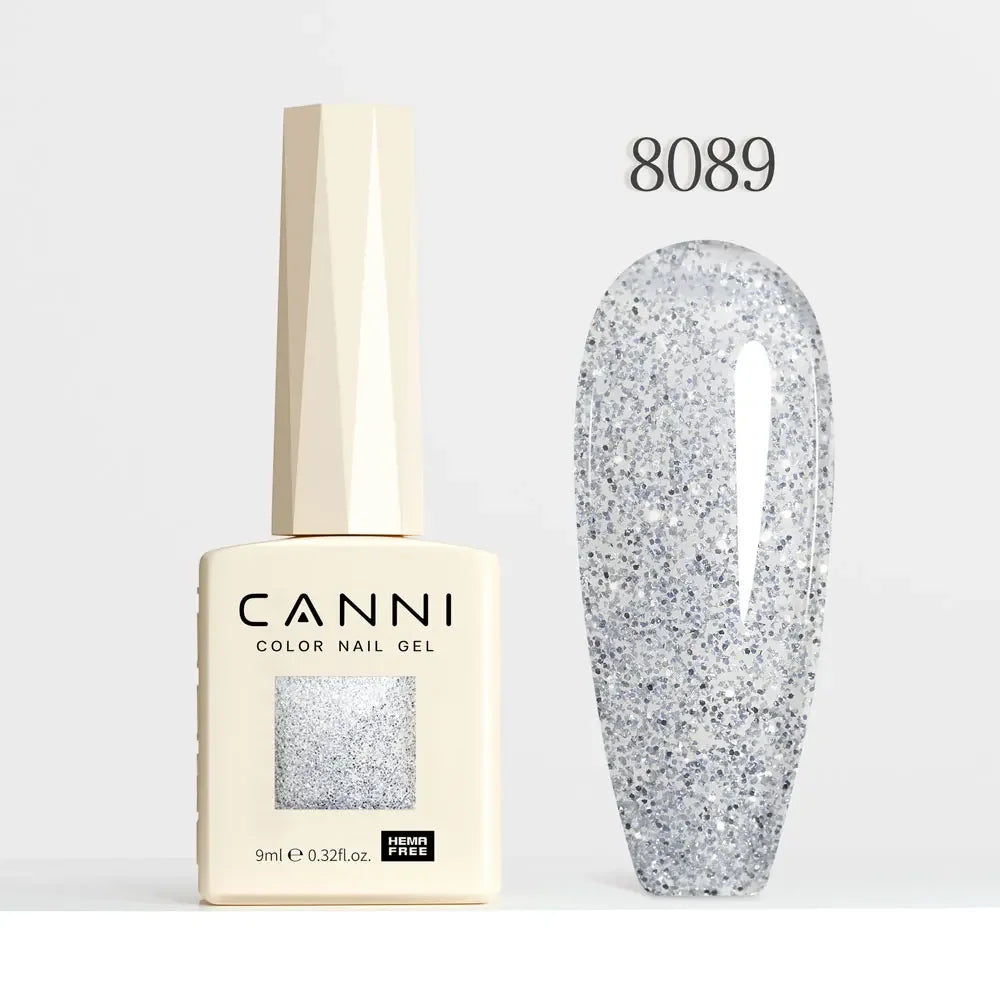 CANNI HEMA FREE TPO FREE 9ml Glitter Silver Cat Magnetic Gel Nail Polish Galaxy Diamond Full Coverage Pigmented Gel for Nail