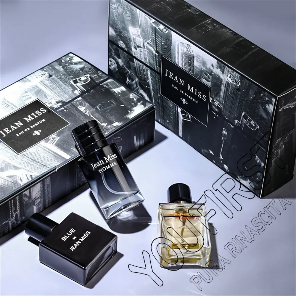 Men’s Perfume Gift Set – 3pcs Long-Lasting Fragrance Collection with Mixed Masculine Scents