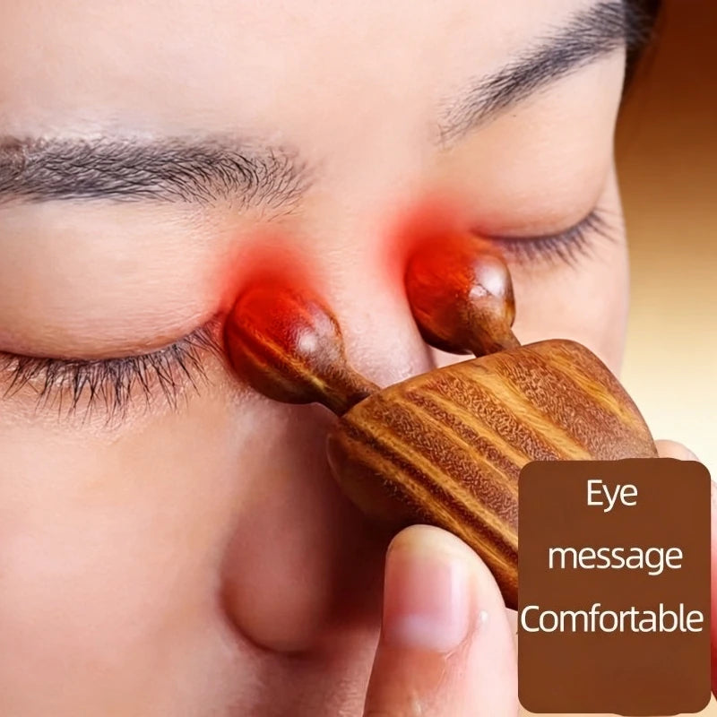 1/2pcs Sandalwood Face Massager Nose & Face Massager - Eye Relief Tool Snail Facial Meridian Massage