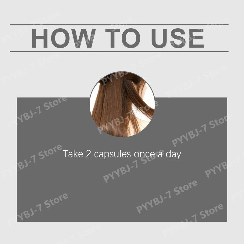Hair Regeneration Support Capsule Supplement for Stronger Strands Nourishing Vitality and Scalp Care Vegan Friendly Daily Use