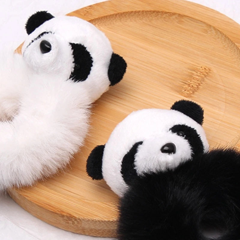 Elastic Hair Ropes Cartoon Animal Hair Bands Lovely Panda Hair Scrunchies Hair Decor Accessory for Girls Infants