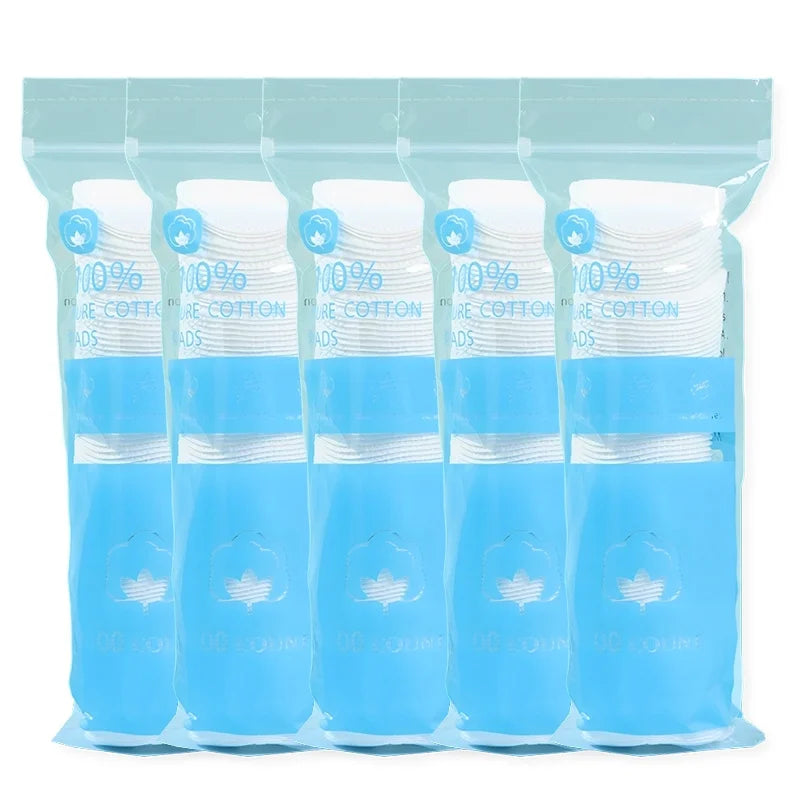 500/100pcs Facial Cleaning Cotton Pads Soft Skin Cleansing Facial Absorbent Paper Makeup Remover Pad Makeup Tools & Accessories