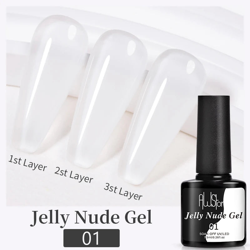 AWStorG15ml 2 IN 1 Crystal Top Coat Transparent Soak Off UV LED Nails Art Manicure Gel Nail Polish Varnishes Primer Function Gel