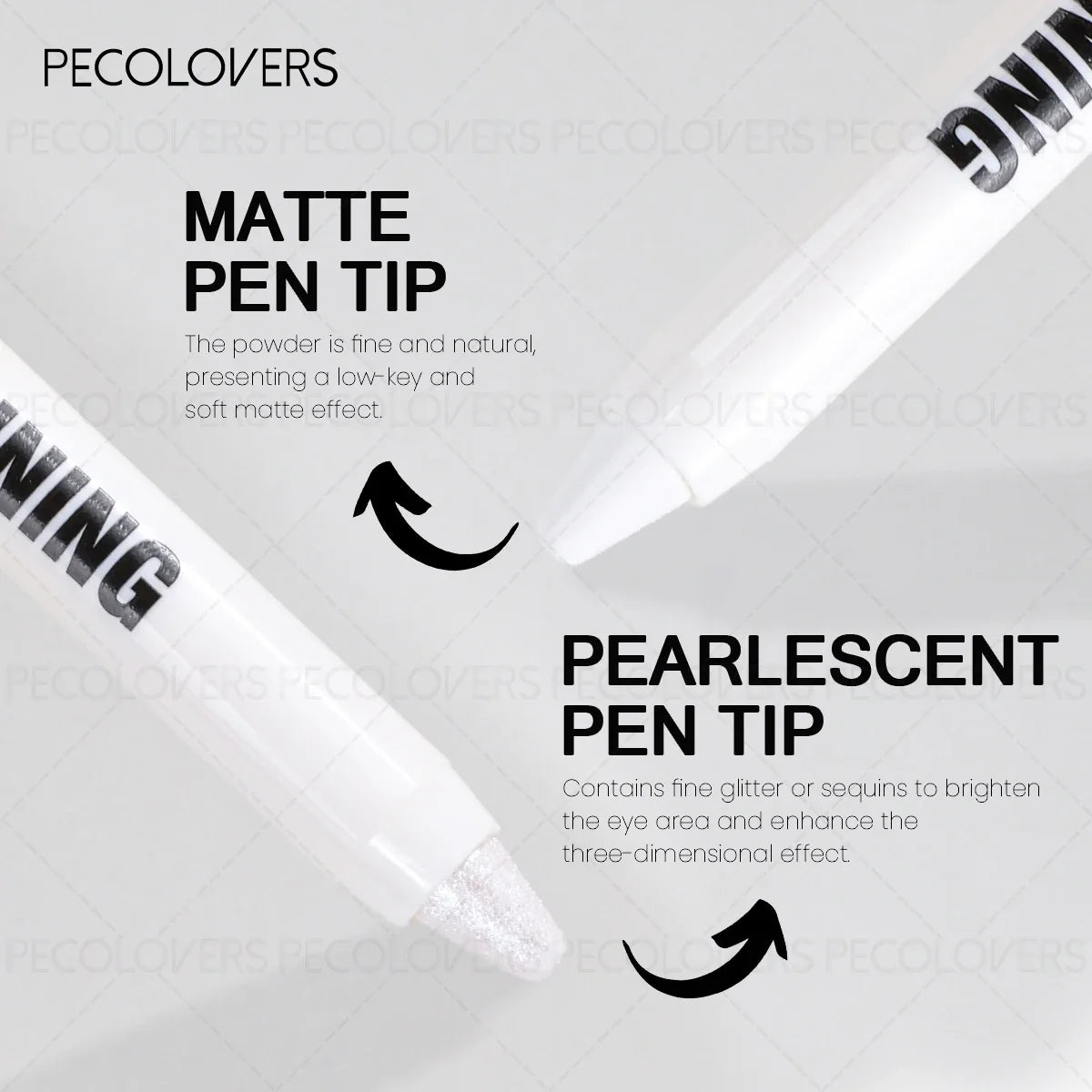 1PC Silvery Eyeshadow, White Eyeshadow, Eye Highlighter, Shimmering, Waterproof and Long-Lasting, Suitable for All Skin Tones