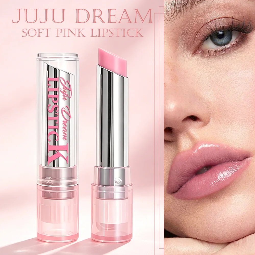 2-Color Pink Lip Balm, Color-Changing Moisturizing Lipstick, Hydrating Non-Sticky Gloss for Natural Daily Wear