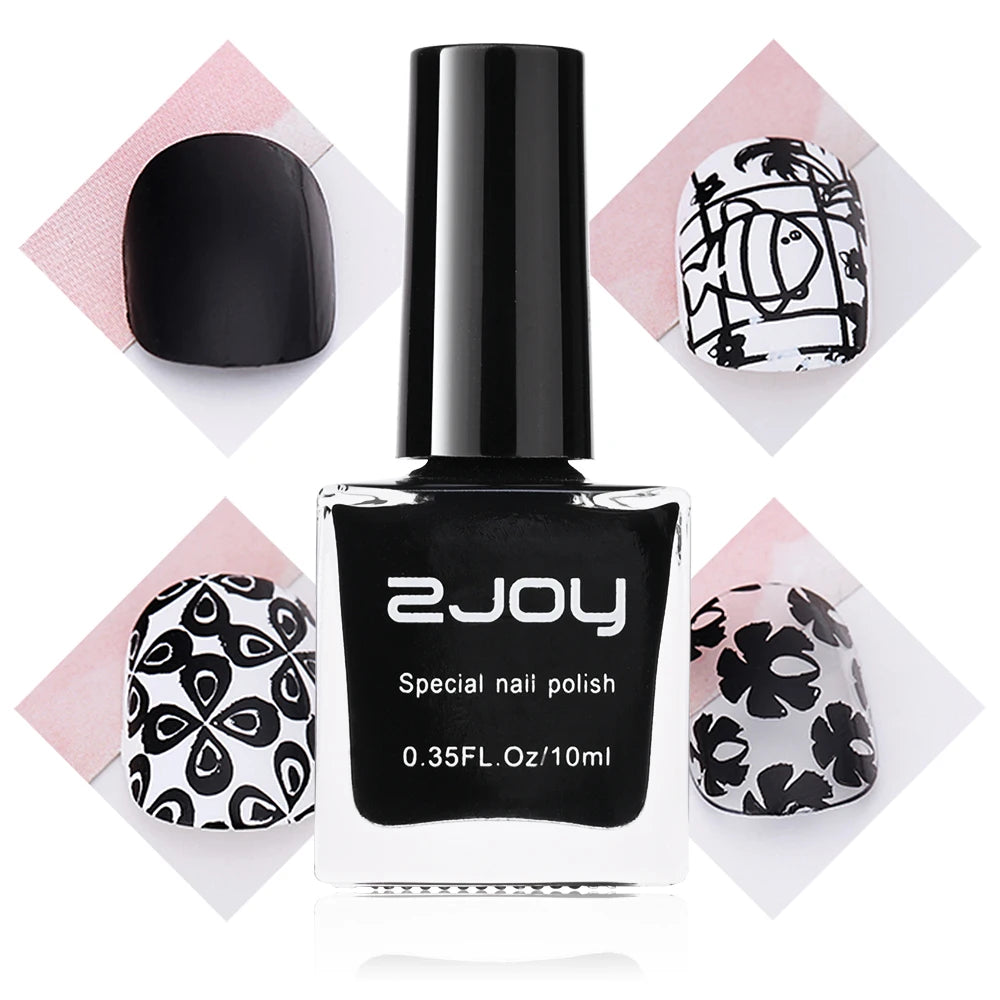 10ML Stamping Nail Polish Colorful Nail Printing UV Gel Varnish Soak Off Oil Stamp for Nails Hybrid Fast Dry Nail Polish Lacquer
