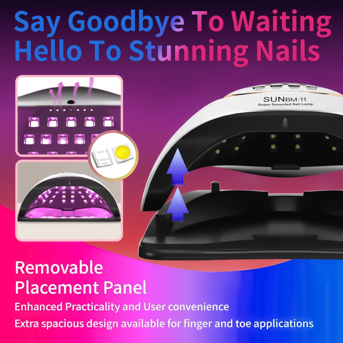 Professional 66LEDs UV Gel LED Dryer Light Nail Lamp for Nails Manicure Gel Polish Nail Art Accessories Curing Gel Toe Nails