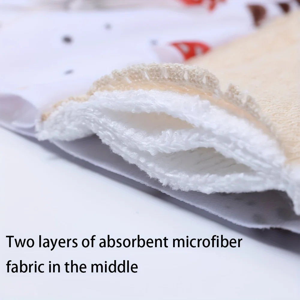 4pcs/Set Including 1pc Mini Wet Bag  Mesh Cotton Lining Cloth Menstrual Pads Reusable Sanitary Pads Mama Panty Liners