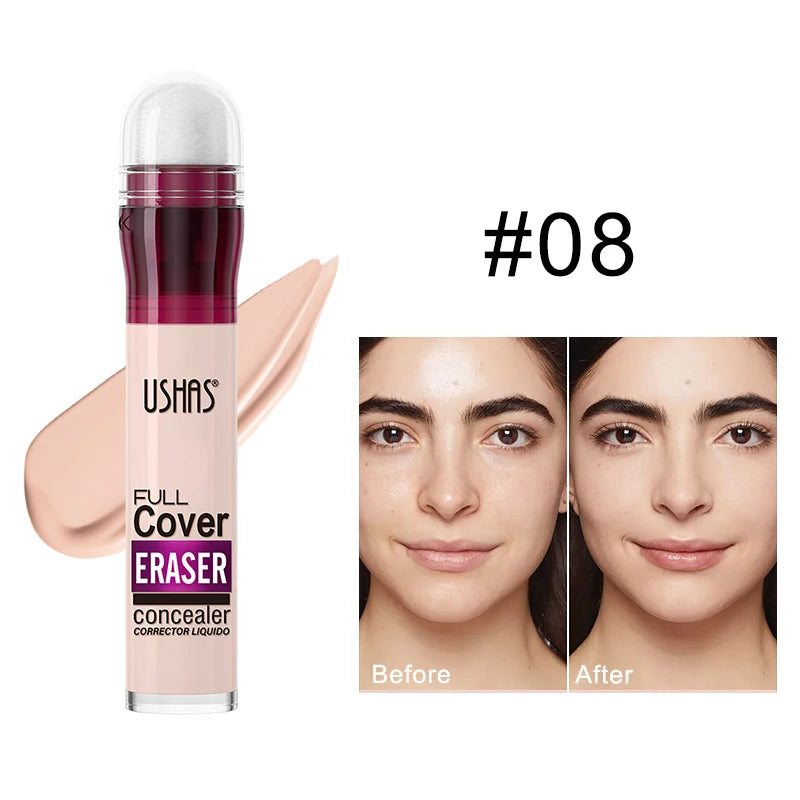 Sponge Head Concealer for Dark Circles, Tears, Freckles, Acne, Dark Circles, Pigmentation and Blemishes, Creating Natural Skin