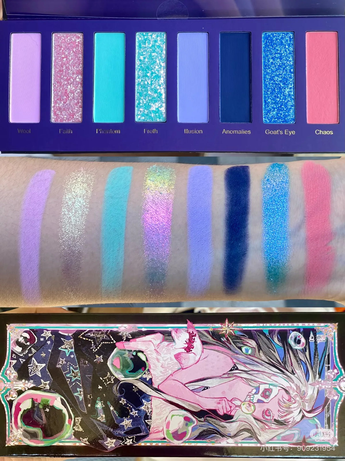 Narimi Eyeshadow Palette 8 Colors Chameleon Shimmer Matte Waterproof Long-lasting Professional Eye Shadow Cosmetic Makeup