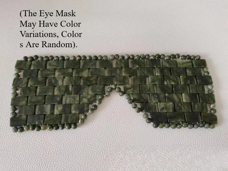 New Jade Facial Eye Mask Gouache Scraper Roller Massager Jade Stone Guasha Cold Therapy Anti Aging Jade Mask Beauty Tool