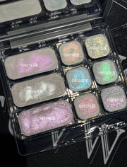 Qianyan Single Chameleon Eyeshadow Pearlescent Matte Powder Cream Shimmer Cheeryep Disk Shadow Multipurpose Blusher Highlight