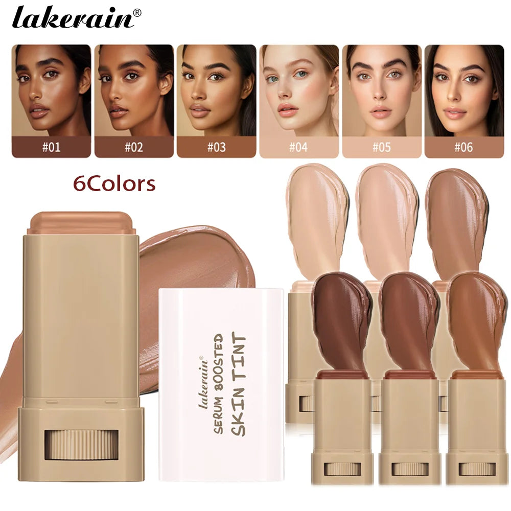 Foundation Skin Tint Balm Skin Tint Stick Waterproof Nourishing Solid Tinted Serum  Face Tinted Face Contour Stick Makeup