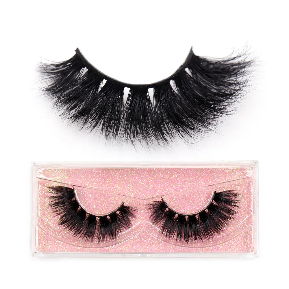 False Eyelashes 3D Mink Lashes Soft Fluffy Natural Long Fake Lashes Full Stripe False Eyelash Volume Eye Lashes for Makeup D101