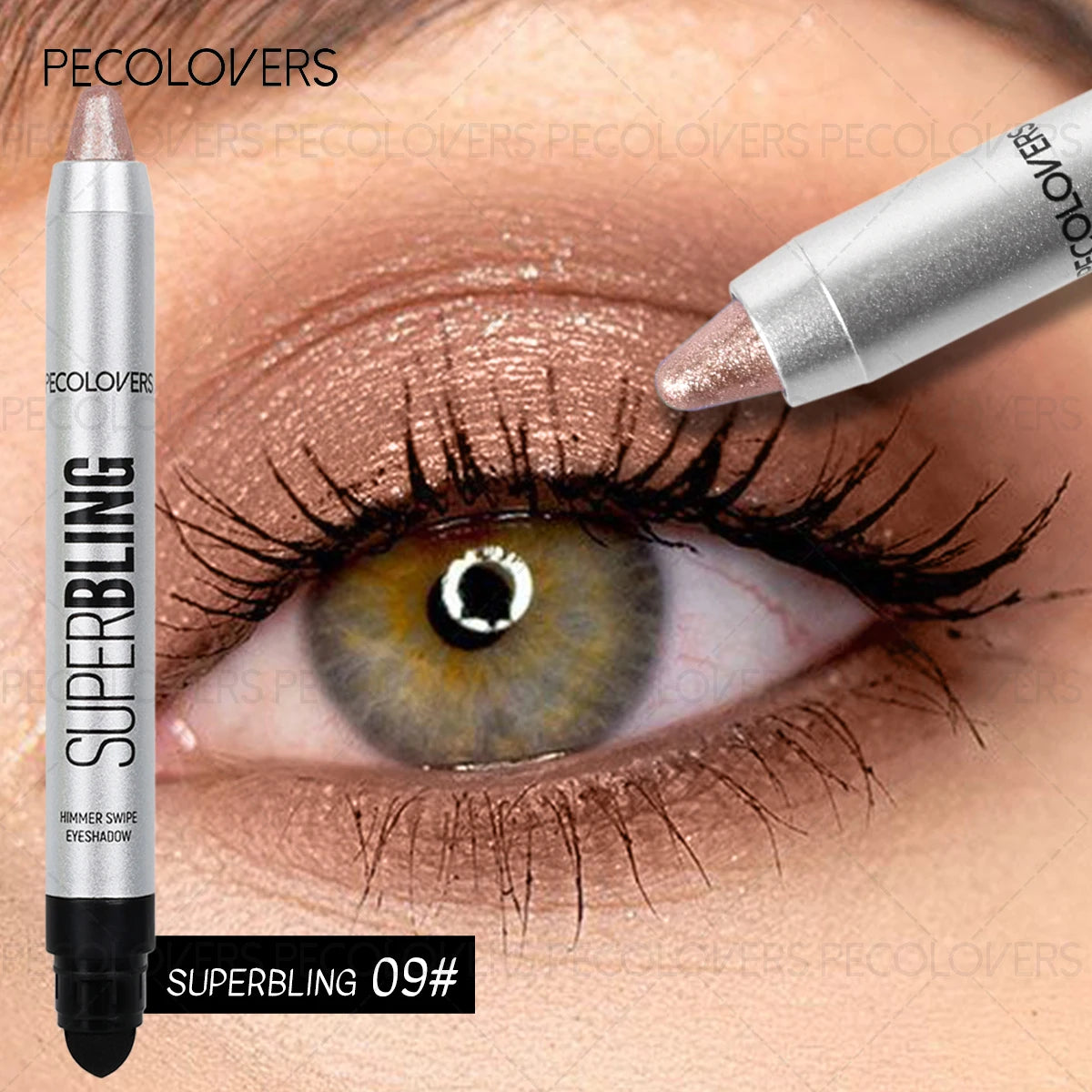 Long-lasting Pearlescent Eye Shadow Stick Shimmer Pigment Blue Purple Colorful Eyeshadow Pencil Colorful Eye Makeup
