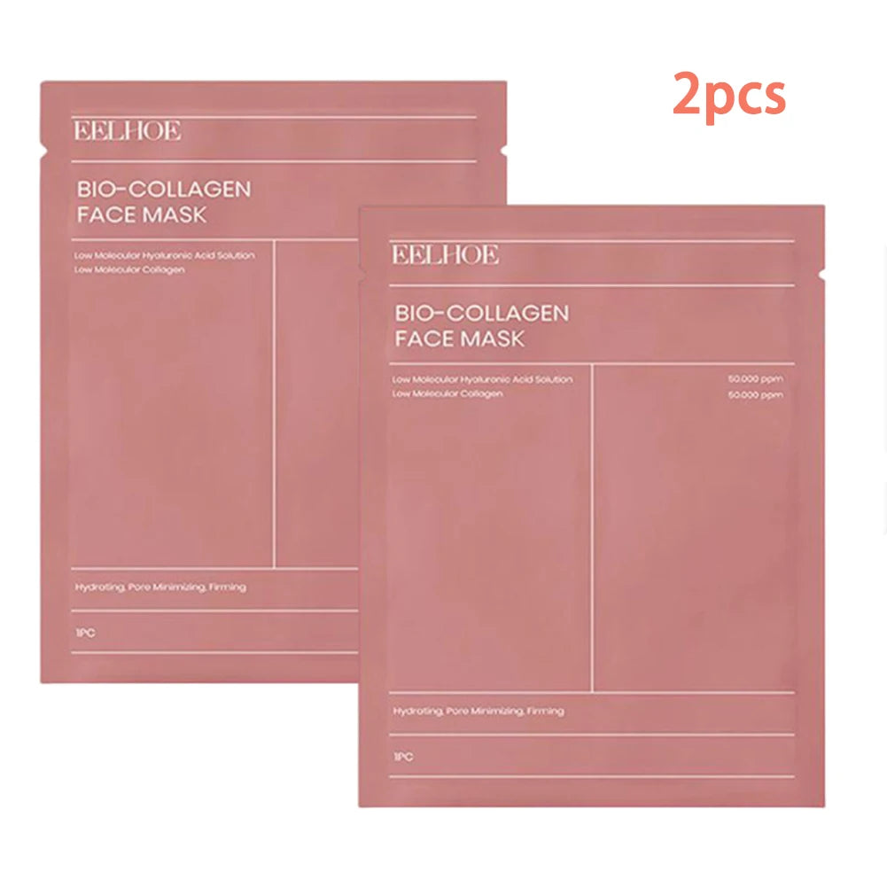 1/2/5pcs Bio-Collagen face Mask Hydrating Overnight Hydrogel Moisturizing Facial Mask VC Whitening Anti aging Skincare