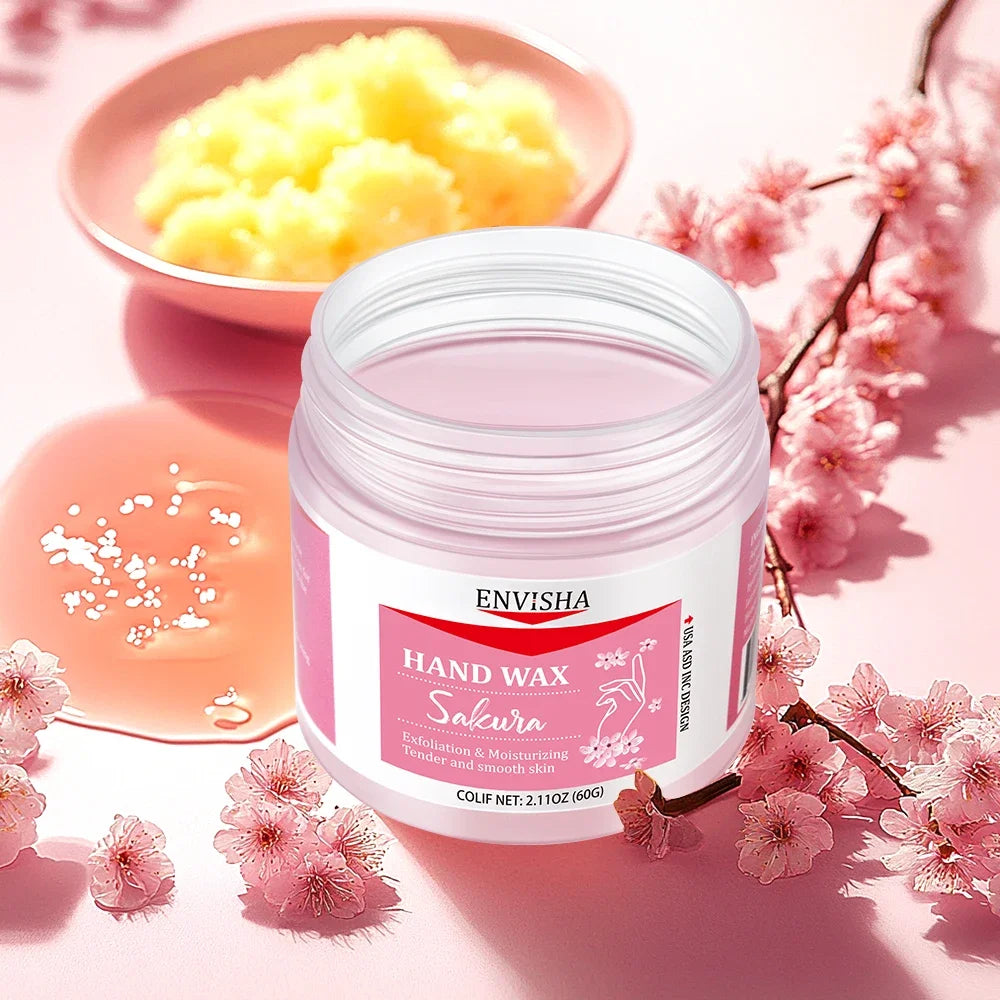 ENVISHA Body Beauty Health Skin Care Hand Mask Sakura Honey Deep Hydration Moisturizing Exfoliating Whitening Remove Dead Skin