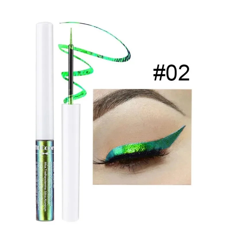Chameleon Liquid Eyeshadow Pearl Monochrome Metal Lipgloss Shimmer Pigment Glitter Eyeshadow Lipstick Shine Diamond Eye Makeup