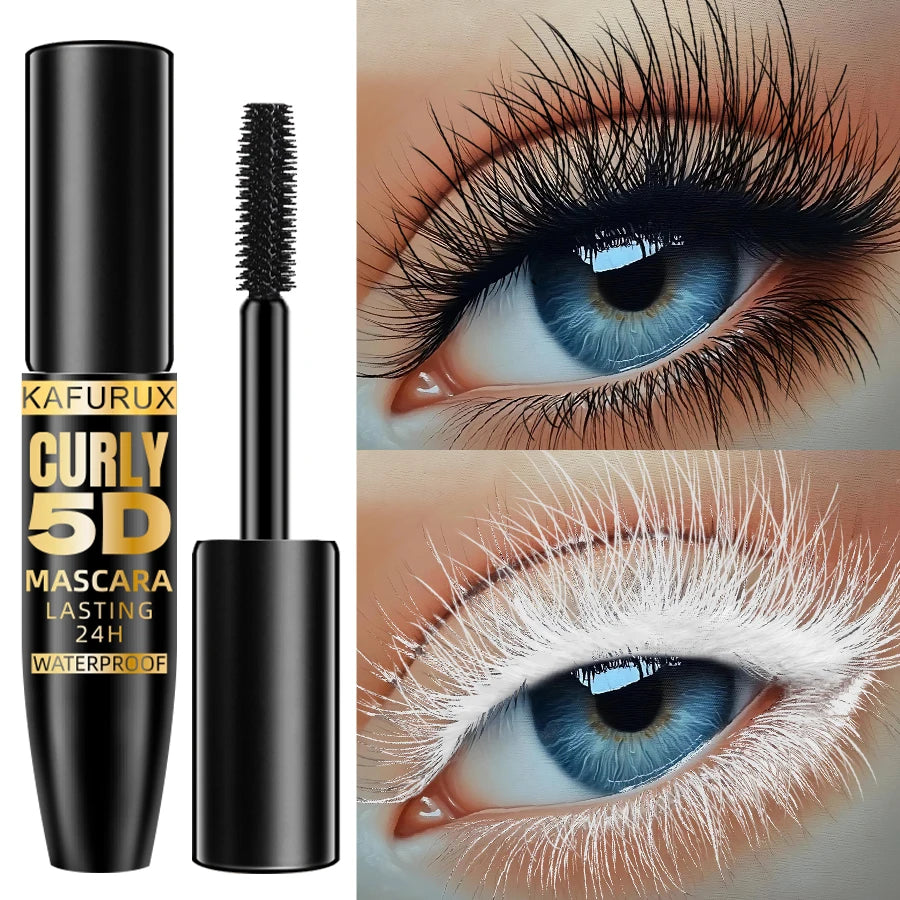 9 Colors 5D Silk Mascara with Big Eye Waterproof Lengthened Sweat-proof Long Lasting Purple Green Black Mascara Korean Makeup