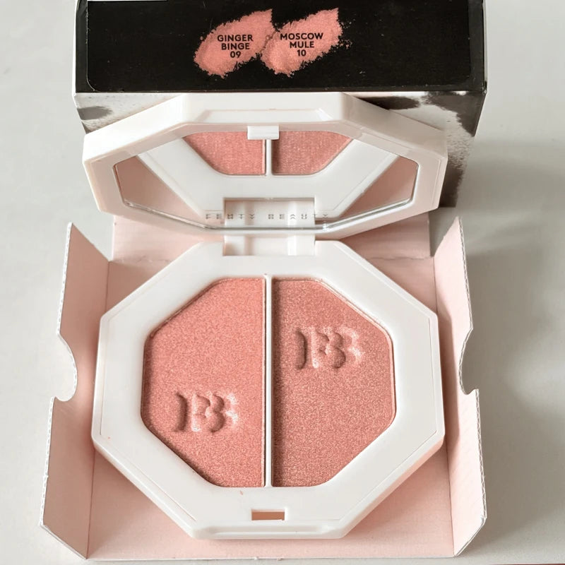 Fenty Beauty Powder Highlighter Contour Palette Long-lasting Shimmer Easy to Blend for All Skin Tones Natural Face Cosmetics