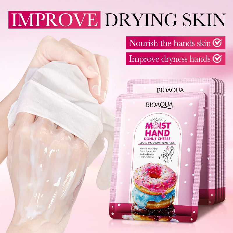 5 Pairs BIOAQUA Hand Mask Moisturizing Whitening Anit-aging Anti Wrinkles Exfoliating Hand Gloves Hands Exfoliator Skin Care