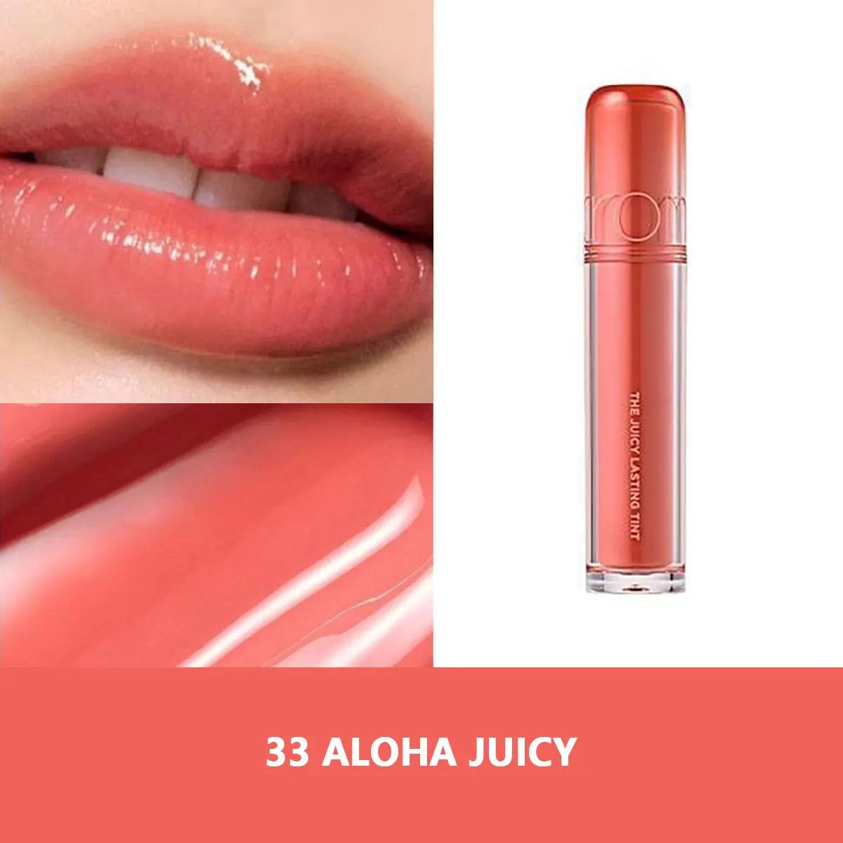 rom&nd THE JUICY LASTING TINT-10 Shades,Mirror Shine Finish,Lip Gloss,Luxury Makeup,Korean Cosmetic,K-Beauty,Korean Makeup