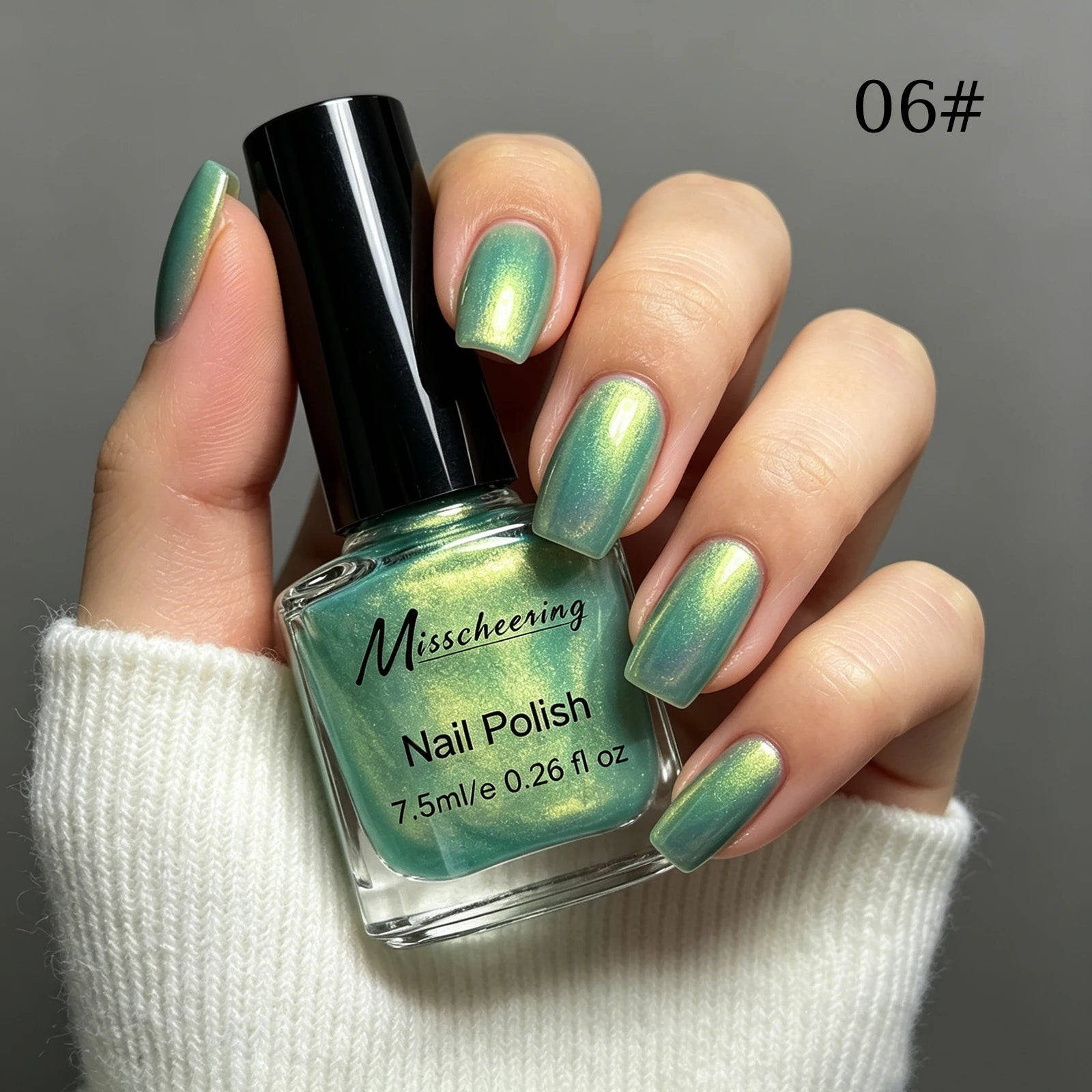 7.5ml Water-Based Nail Polish Pearlescent Non-peelable Long Lasting Quick Drying No Need of Lamp to Cure DIY Nail Polish