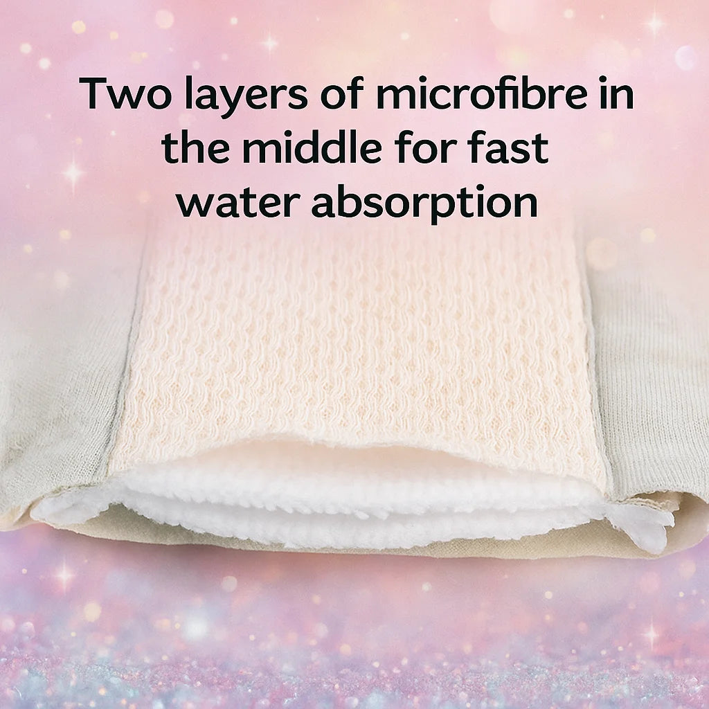BIAI New Lace-Trimmed Reusable Sanitary Pad Washable & Reusable Cloth Panty Liner Breathable Highly Absorbent Nursing Pads