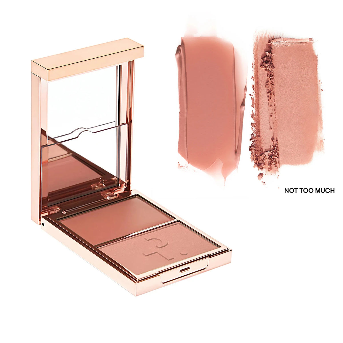 Partick Major Headlines Double Take Creme & Powder Blush Duo Long-Lasting Face Makeup Natural Facial Coverage Powder TA Blusher