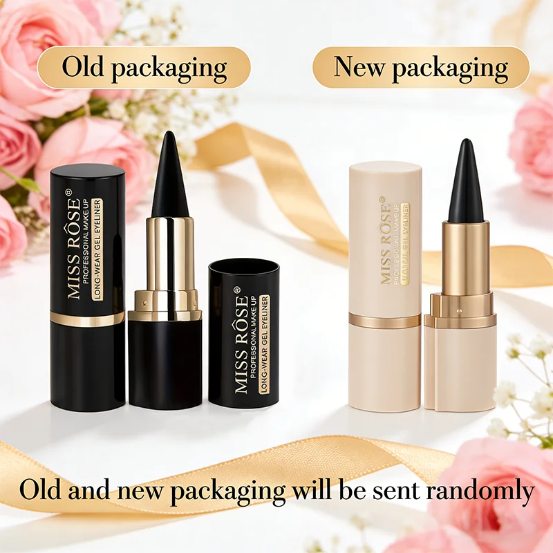 Gel Eyeliner Quick Dry Matte Smudge Proof Waterproof Eye Liner Pencil Bridal Wedding Day Party Stage Makeup for Women Girls