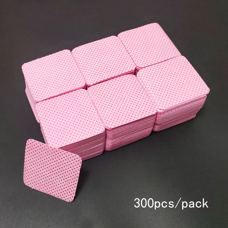 Lint Free Nail Wipes 300/200/100pcs Nail Supplies Nail Polish Remover Wipes Absorbent Soft Removal Tool for Nail Art