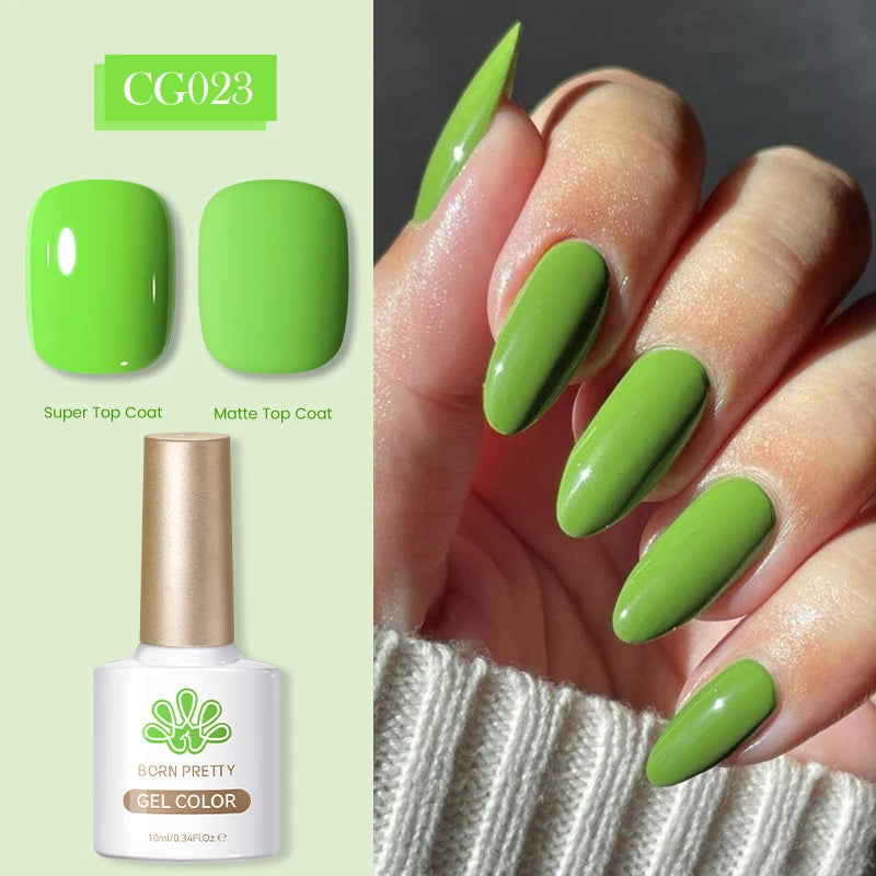 BORN PRETTY 10ml 24 Colors Gel Polish Green Purple Pink Nail Supplies Semi Permanent Varnish UV LED Soak Off Nail Long-Lasting