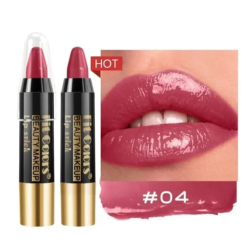 Easy Coloring Gloss Lipstick Lasting Waterproof Matte Crayon Lip Gloss Stick High Pigmented Moisturizing Lip Liner Pen Makeup